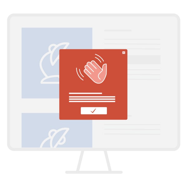 Pop-up de notification