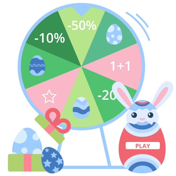 Template "Pâques" pour l'Apps - Roue de la fortune
