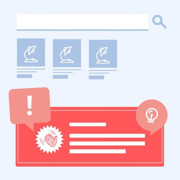 Personnalisation de la page résultats de recherche