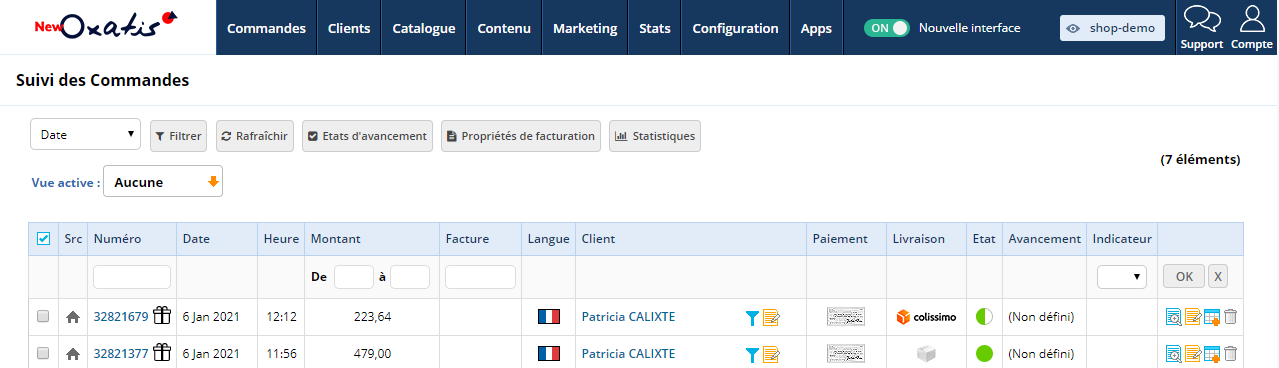 Commande cadeau