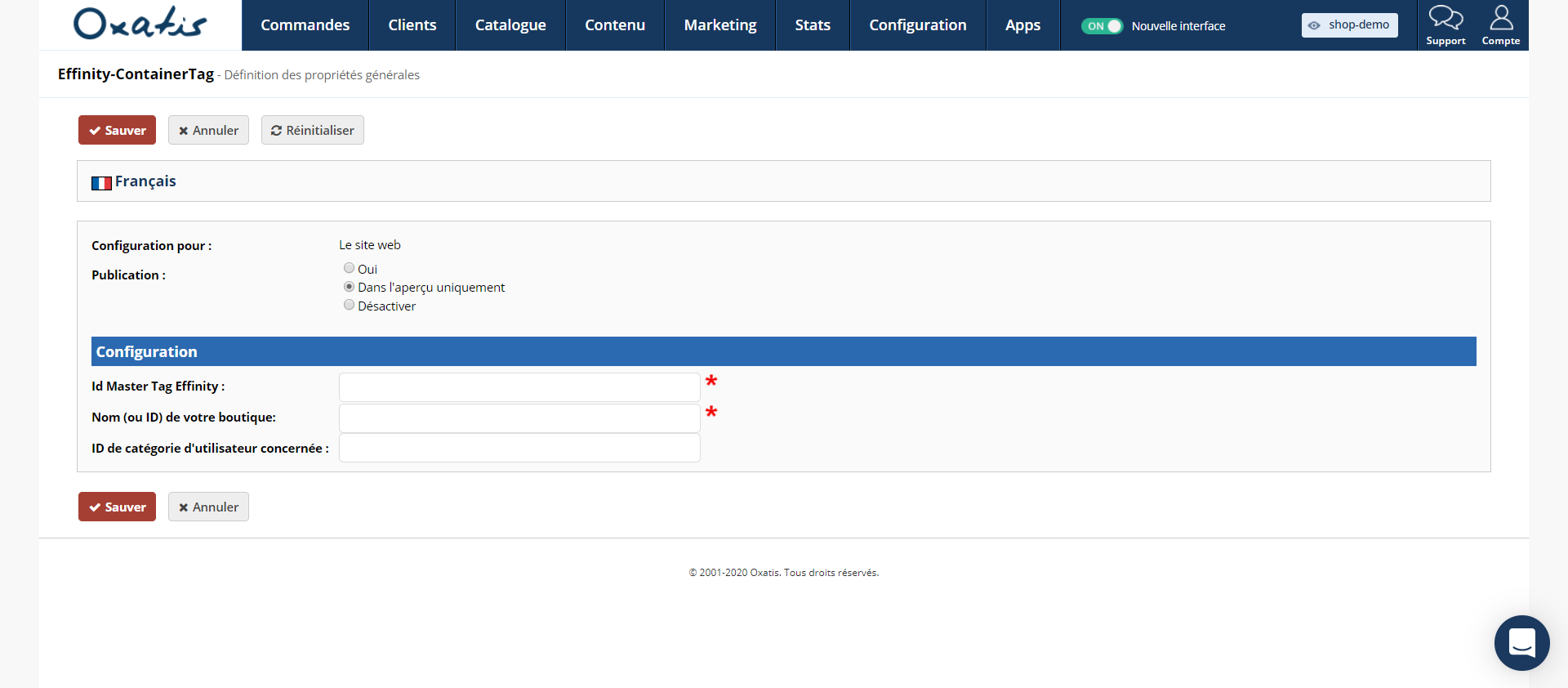 Effinity-ContainerTag