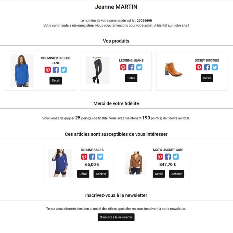 Marketing après Paiement