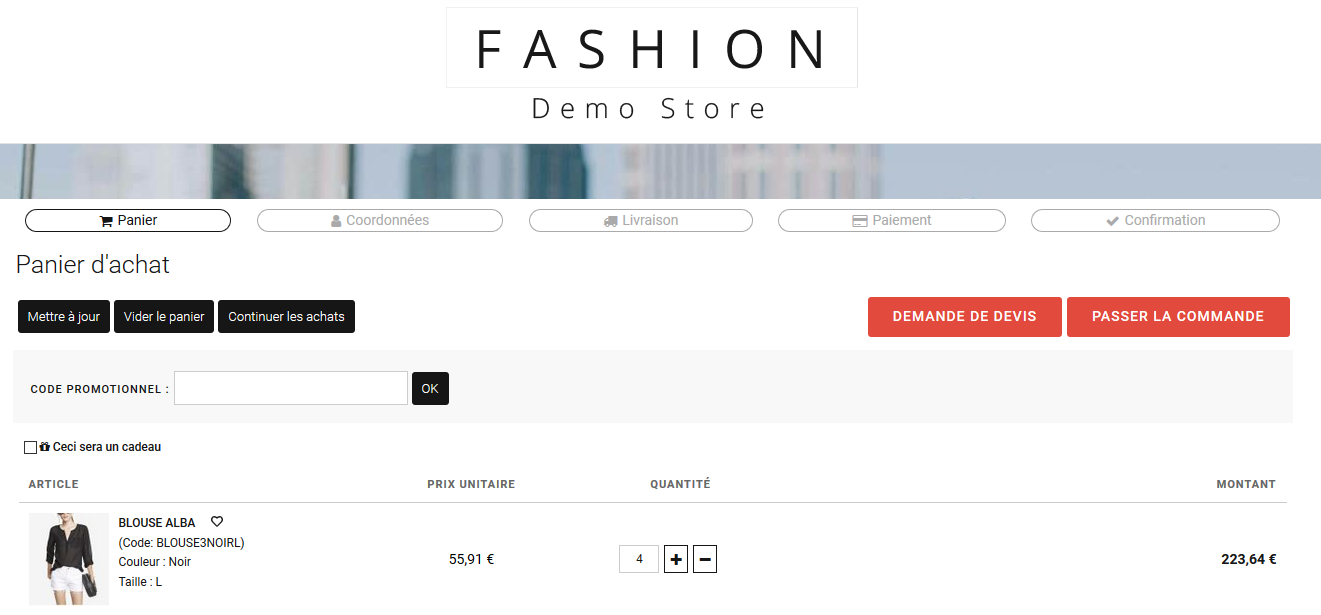 Commande cadeau