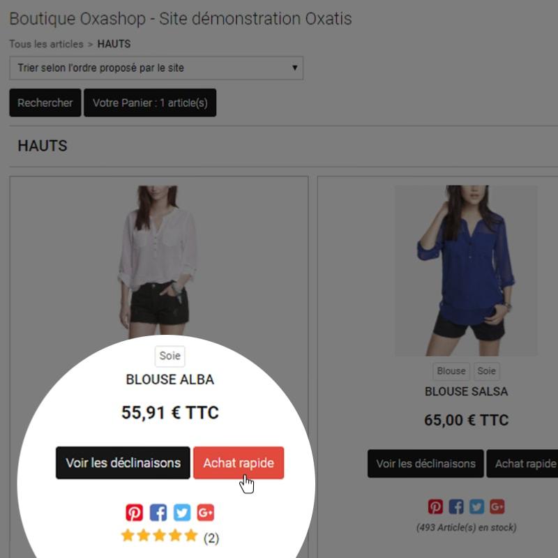 Achat rapide