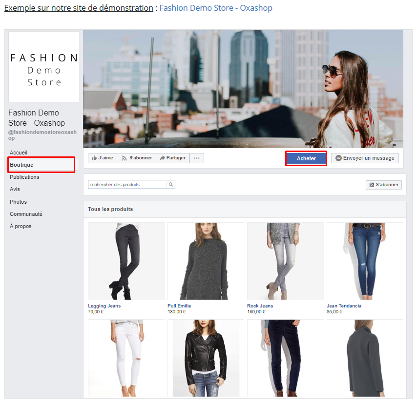 Facebook Store