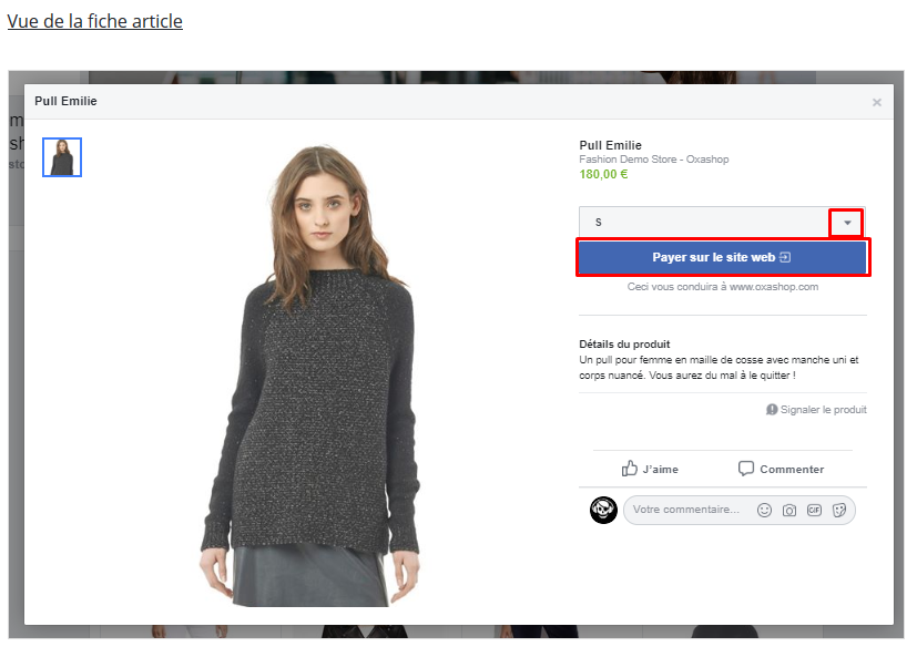 Facebook Store